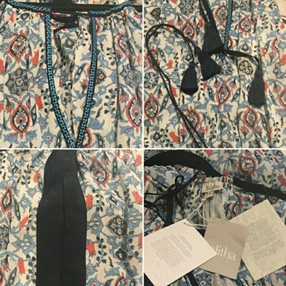 Talitha Embroidered printed silk-georgette jump - Picture 6 of 7